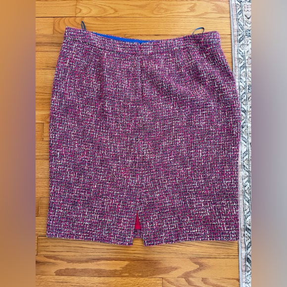 Jcrew pink autumn tweed skirt - Picture 6 of 7